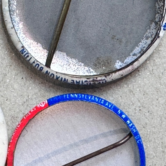 Vintage Politcal Finback Buttons Nixon Agnew - Picture 6 of 7